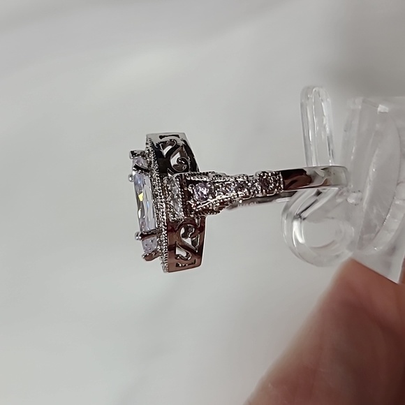 Marquise Diamond Simulant Ring - Picture 6 of 14